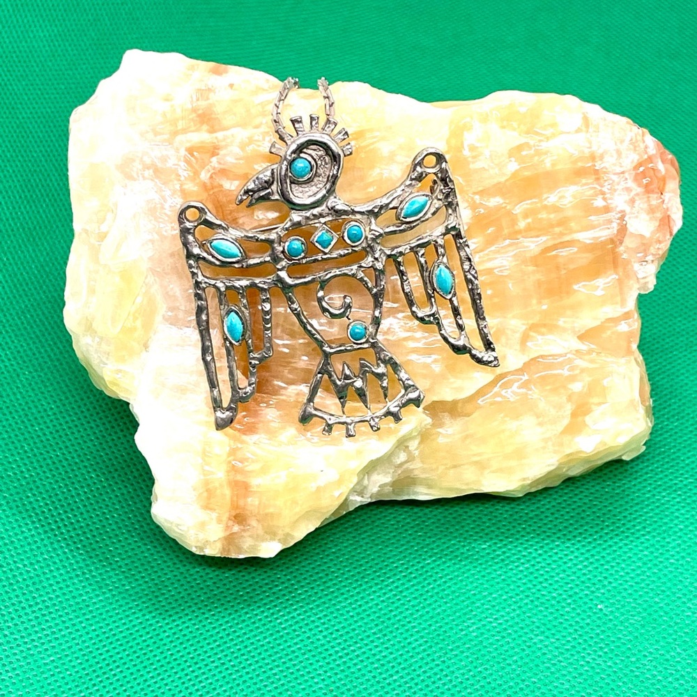 Silver Costume Falcon Necklace